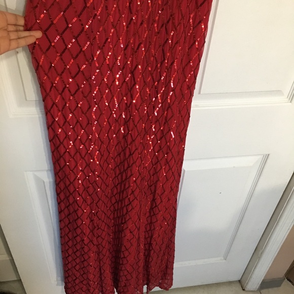 ✨SALE ✨ May Queen Couture Sequin Pattern Dress - Picture 8 of 15